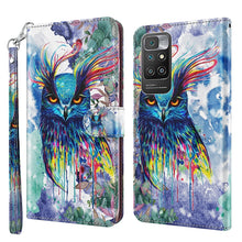 Load image into Gallery viewer, 3D Painting Pattern TPU + PU Leather Phone Case, For Xiaomi Redmi Note 11 Pro / 11 Pro+, For Xiaomi Redmi Note 8 2021, For Xiaomi Redmi 10, For Xiaomi Redmi 10C International Version
