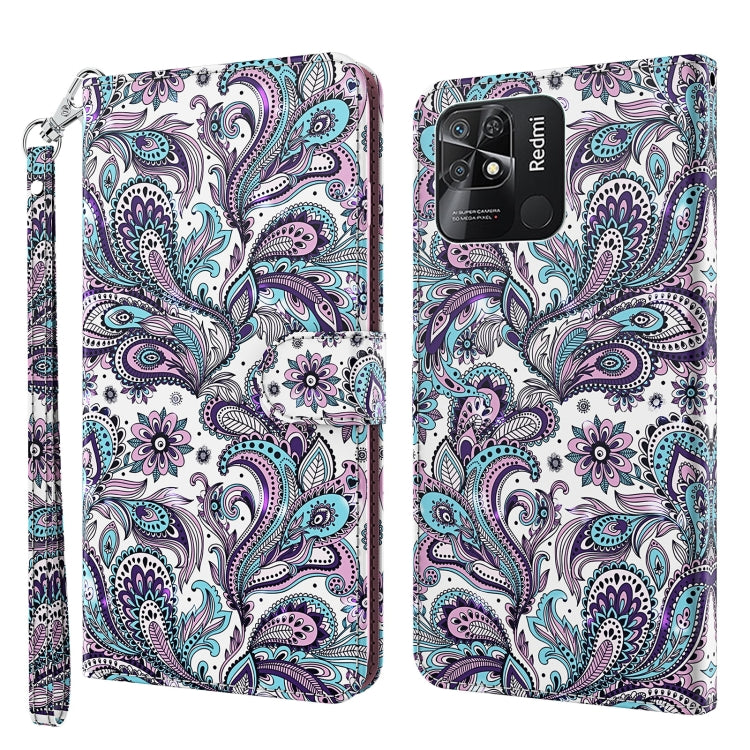 3D Painting Pattern TPU + PU Leather Phone Case, For Xiaomi Redmi Note 11 Pro / 11 Pro+, For Xiaomi Redmi Note 8 2021, For Xiaomi Redmi 10, For Xiaomi Redmi 10C International Version