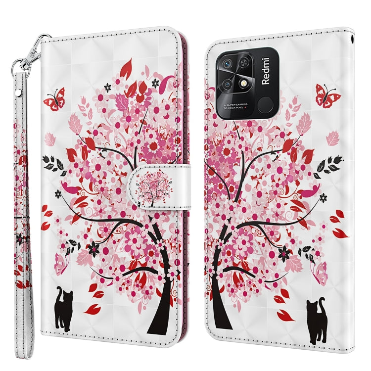 3D Painting Pattern TPU + PU Leather Phone Case, For Xiaomi Redmi Note 11 Pro / 11 Pro+, For Xiaomi Redmi Note 8 2021, For Xiaomi Redmi 10, For Xiaomi Redmi 10C International Version