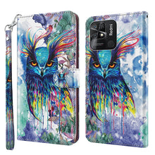 Load image into Gallery viewer, 3D Painting Pattern TPU + PU Leather Phone Case, For Xiaomi Redmi Note 11 Pro / 11 Pro+, For Xiaomi Redmi Note 8 2021, For Xiaomi Redmi 10, For Xiaomi Redmi 10C International Version