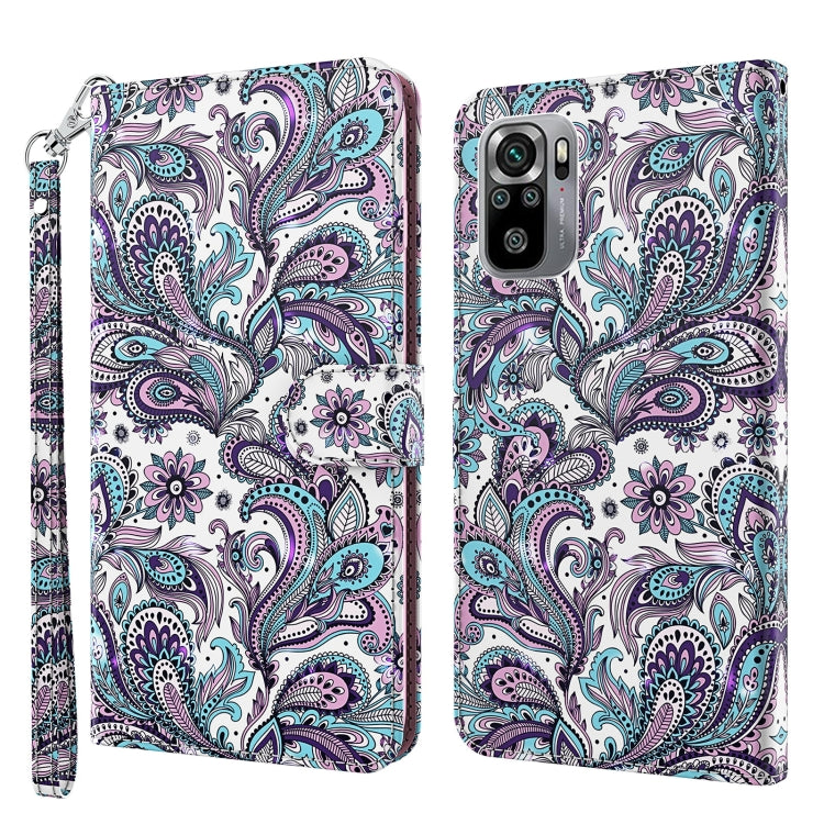 3D Painting Pattern TPU + PU Leather Phone Case, For Xiaomi Redmi Note 10 / 10S, For Xiaomi Redmi Note 10 5G, For Xiaomi Redmi Note 11 4G International, For Xiaomi Redmi Note 11 Pro 4G / 5G International Version