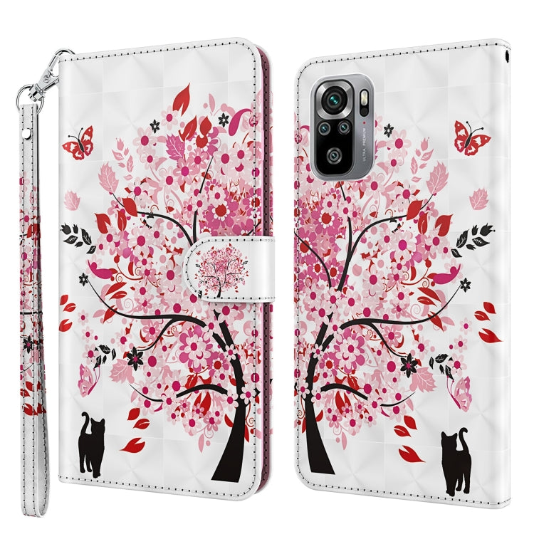 3D Painting Pattern TPU + PU Leather Phone Case, For Xiaomi Redmi Note 10 / 10S, For Xiaomi Redmi Note 10 5G, For Xiaomi Redmi Note 11 4G International, For Xiaomi Redmi Note 11 Pro 4G / 5G International Version