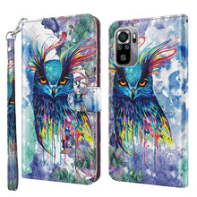 Load image into Gallery viewer, 3D Painting Pattern TPU + PU Leather Phone Case, For Xiaomi Redmi Note 10 / 10S, For Xiaomi Redmi Note 10 5G, For Xiaomi Redmi Note 11 4G International, For Xiaomi Redmi Note 11 Pro 4G / 5G International Version