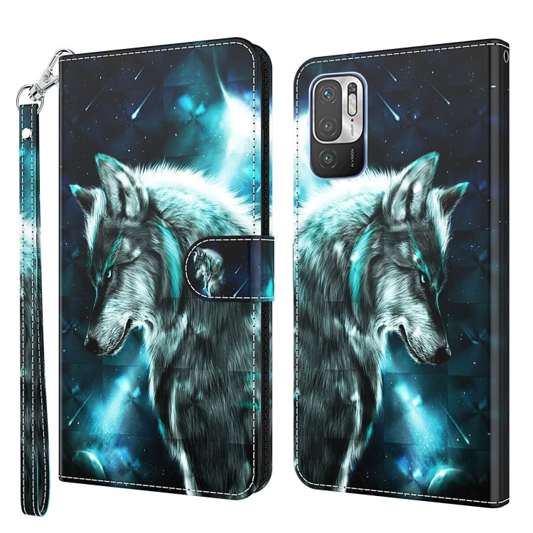 3D Painting Pattern TPU + PU Leather Phone Case, For Xiaomi Redmi Note 10 / 10S, For Xiaomi Redmi Note 10 5G, For Xiaomi Redmi Note 11 4G International, For Xiaomi Redmi Note 11 Pro 4G / 5G International Version