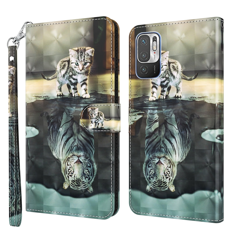 3D Painting Pattern TPU + PU Leather Phone Case, For Xiaomi Redmi Note 10 / 10S, For Xiaomi Redmi Note 10 5G, For Xiaomi Redmi Note 11 4G International, For Xiaomi Redmi Note 11 Pro 4G / 5G International Version