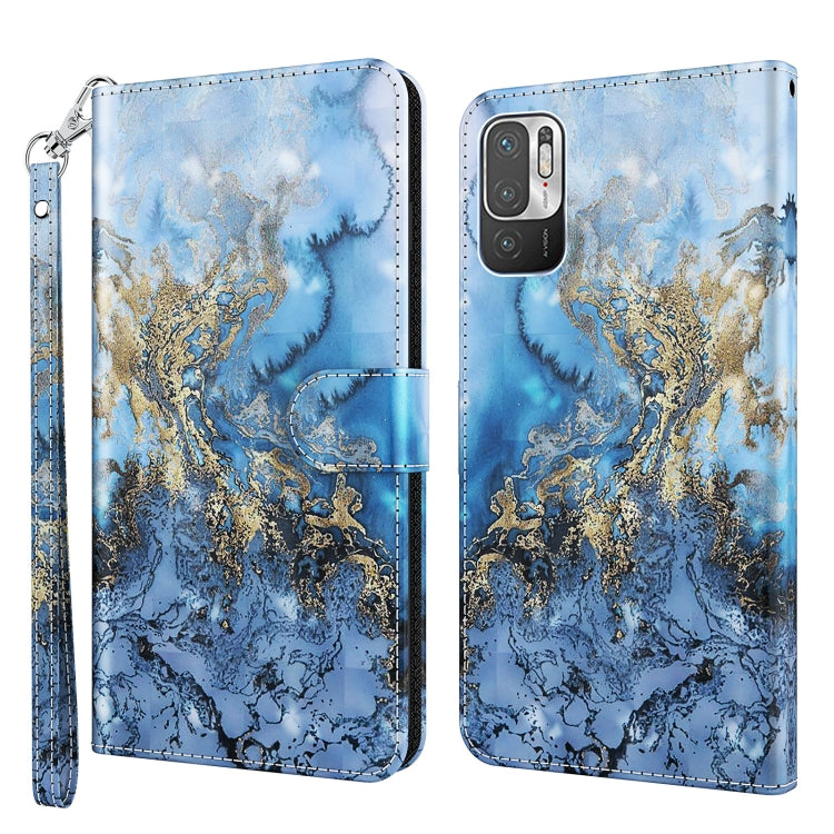 3D Painting Pattern TPU + PU Leather Phone Case, For Xiaomi Redmi Note 10 / 10S, For Xiaomi Redmi Note 10 5G, For Xiaomi Redmi Note 11 4G International, For Xiaomi Redmi Note 11 Pro 4G / 5G International Version