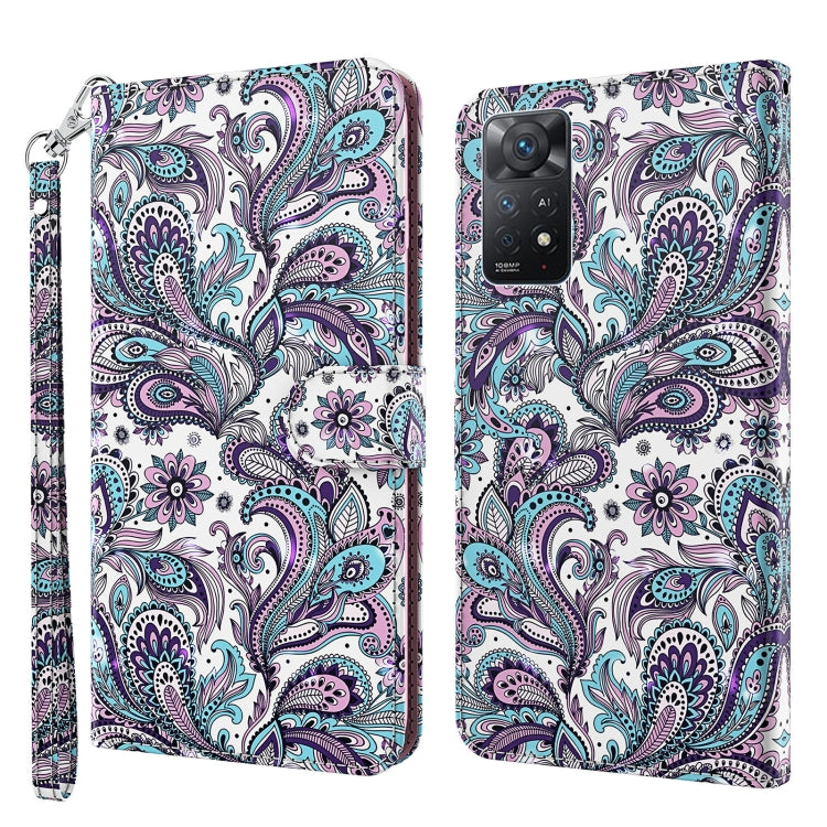 3D Painting Pattern TPU + PU Leather Phone Case, For Xiaomi Redmi Note 10 / 10S, For Xiaomi Redmi Note 10 5G, For Xiaomi Redmi Note 11 4G International, For Xiaomi Redmi Note 11 Pro 4G / 5G International Version