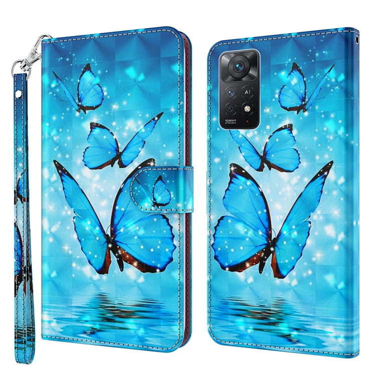 3D Painting Pattern TPU + PU Leather Phone Case, For Xiaomi Redmi Note 10 / 10S, For Xiaomi Redmi Note 10 5G, For Xiaomi Redmi Note 11 4G International, For Xiaomi Redmi Note 11 Pro 4G / 5G International Version