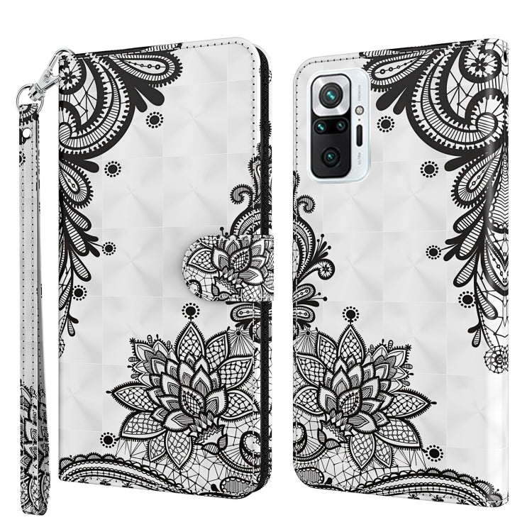 3D Painting Pattern TPU + PU Leather Phone Case, For Xiaomi Redmi Note 10 Pro / 10 Pro Max