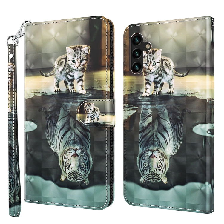 3D Painting Pattern TPU + PU Leather Phone Case, For Samsung Galaxy A03s 166mm, For Samsung Galaxy A13 5G, For Samsung Galaxy A13 4G, For Samsung Galaxy A22 5G