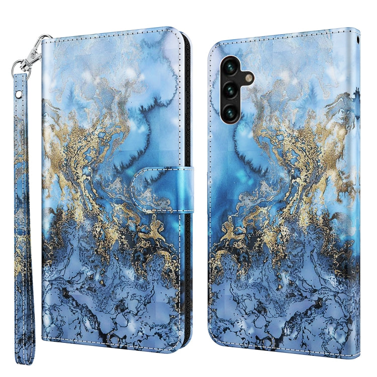3D Painting Pattern TPU + PU Leather Phone Case, For Samsung Galaxy A03s 166mm, For Samsung Galaxy A13 5G, For Samsung Galaxy A13 4G, For Samsung Galaxy A22 5G