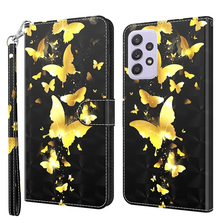 3D Painting Pattern TPU + PU Leather Phone Case, For Samsung Galaxy A03s 166mm, For Samsung Galaxy A13 5G, For Samsung Galaxy A13 4G, For Samsung Galaxy A22 5G