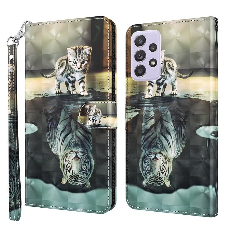 3D Painting Pattern TPU + PU Leather Phone Case, For Samsung Galaxy A03s 166mm, For Samsung Galaxy A13 5G, For Samsung Galaxy A13 4G, For Samsung Galaxy A22 5G