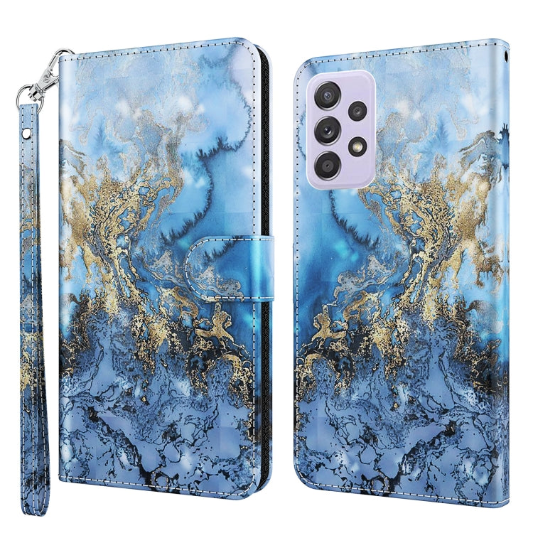 3D Painting Pattern TPU + PU Leather Phone Case, For Samsung Galaxy A03s 166mm, For Samsung Galaxy A13 5G, For Samsung Galaxy A13 4G, For Samsung Galaxy A22 5G