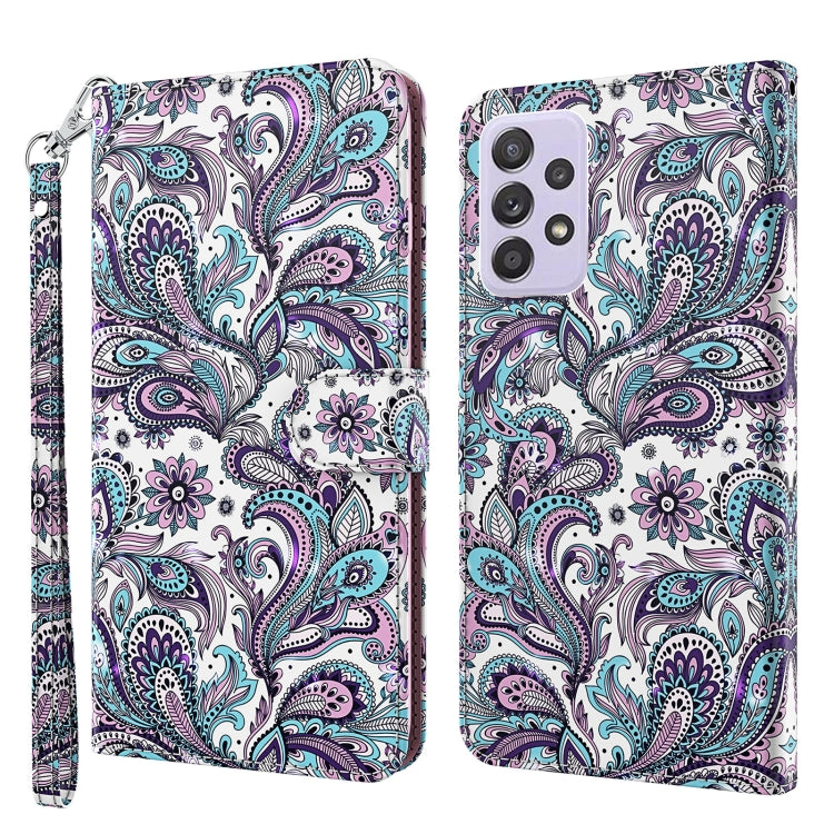 3D Painting Pattern TPU + PU Leather Phone Case, For Samsung Galaxy A03s 166mm, For Samsung Galaxy A13 5G, For Samsung Galaxy A13 4G, For Samsung Galaxy A22 5G