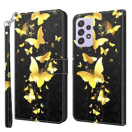 3D Painting Pattern TPU + PU Leather Phone Case, For Samsung Galaxy A53 5G, For Samsung Galaxy A82 5G, For Samsung Galaxy S21 FE 5G, For Samsung Galaxy S22 5G, For Samsung Galaxy S22+ 5G