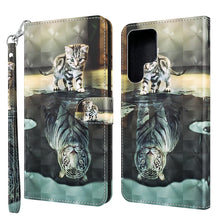 Load image into Gallery viewer, 3D Painting Pattern TPU + PU Leather Phone Case, For Samsung Galaxy S22 Ultra 5G