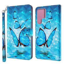 Load image into Gallery viewer, 3D Painting Pattern TPU + PU Leather Phone Case, For Samsung Galaxy S22 Ultra 5G
