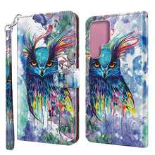 Load image into Gallery viewer, 3D Painting Pattern TPU + PU Leather Phone Case, For Samsung Galaxy S22 Ultra 5G