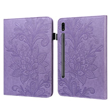 Load image into Gallery viewer, Lace Flower Embossing Pattern Leather Tablet Case, For Samsung Galaxy Tab A8 10.5 2021, For Samsung Galaxy Tab S8