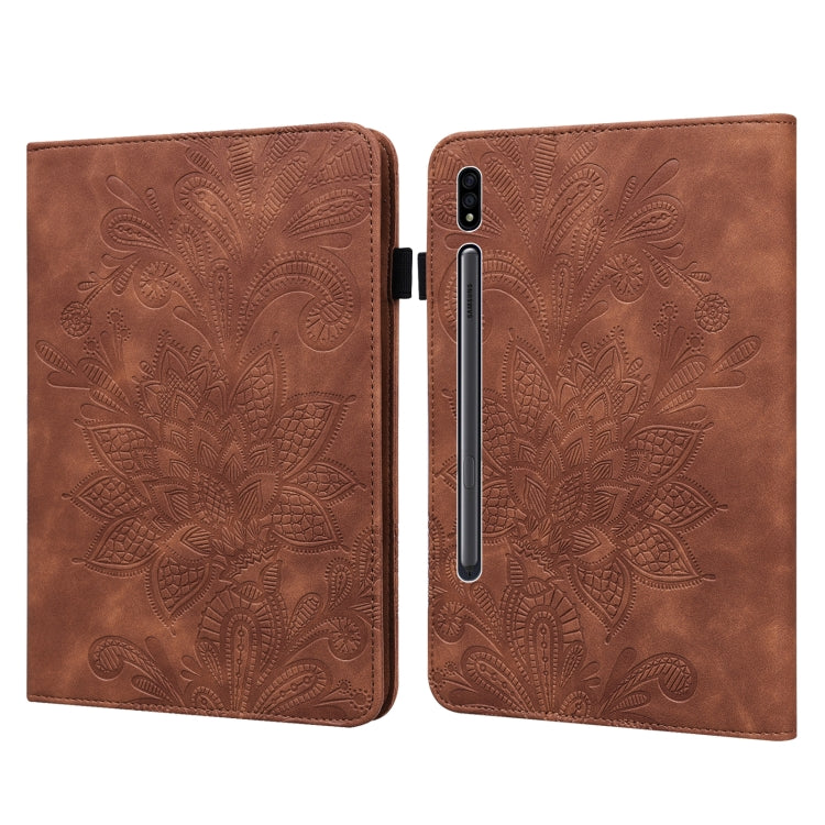 Lace Flower Embossing Pattern Leather Tablet Case, For Samsung Galaxy Tab A8 10.5 2021, For Samsung Galaxy Tab S8