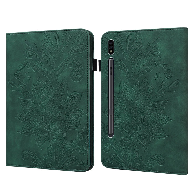 Lace Flower Embossing Pattern Leather Tablet Case, For Samsung Galaxy Tab A8 10.5 2021, For Samsung Galaxy Tab S8