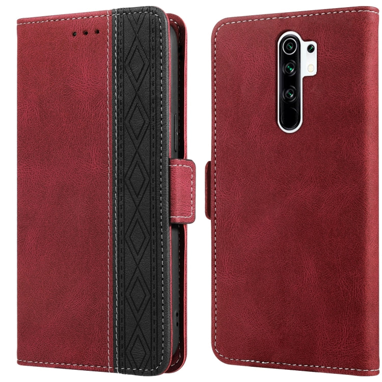 Stitching Side-Magnetic RFID Leather Phone Case, For Xiaomi Redmi 9, For Xiaomi Redmi 9A, For Xiaomi Redmi 9C, For Xiaomi Redmi 9T, For Xiaomi Redmi Note 9 Pro 4G / 9S, For Xiaomi Redmi Note 9 / 10X, For Xiaomi Redmi Note 9T 5G                         ...