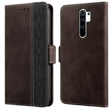 Load image into Gallery viewer, Stitching Side-Magnetic RFID Leather Phone Case, For Xiaomi Redmi 9, For Xiaomi Redmi 9A, For Xiaomi Redmi 9C, For Xiaomi Redmi 9T, For Xiaomi Redmi Note 9 Pro 4G / 9S, For Xiaomi Redmi Note 9 / 10X, For Xiaomi Redmi Note 9T 5G                         ...