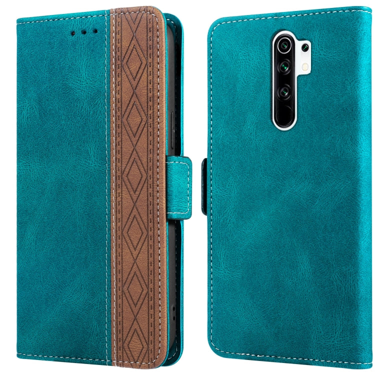 Stitching Side-Magnetic RFID Leather Phone Case, For Xiaomi Redmi 9, For Xiaomi Redmi 9A, For Xiaomi Redmi 9C, For Xiaomi Redmi 9T, For Xiaomi Redmi Note 9 Pro 4G / 9S, For Xiaomi Redmi Note 9 / 10X, For Xiaomi Redmi Note 9T 5G                         ...