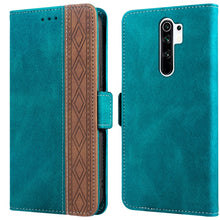 Load image into Gallery viewer, Stitching Side-Magnetic RFID Leather Phone Case, For Xiaomi Redmi 9, For Xiaomi Redmi 9A, For Xiaomi Redmi 9C, For Xiaomi Redmi 9T, For Xiaomi Redmi Note 9 Pro 4G / 9S, For Xiaomi Redmi Note 9 / 10X, For Xiaomi Redmi Note 9T 5G                         ...