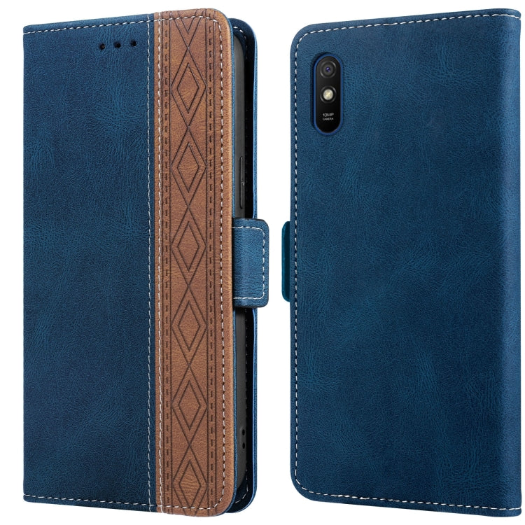 Stitching Side-Magnetic RFID Leather Phone Case, For Xiaomi Redmi 9, For Xiaomi Redmi 9A, For Xiaomi Redmi 9C, For Xiaomi Redmi 9T, For Xiaomi Redmi Note 9 Pro 4G / 9S, For Xiaomi Redmi Note 9 / 10X, For Xiaomi Redmi Note 9T 5G                         ...