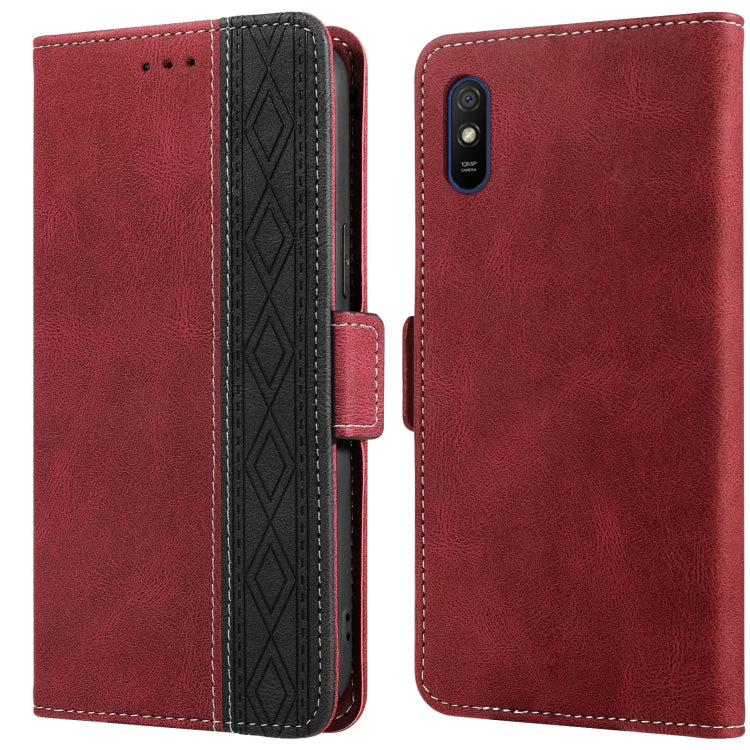 Stitching Side-Magnetic RFID Leather Phone Case, For Xiaomi Redmi 9, For Xiaomi Redmi 9A, For Xiaomi Redmi 9C, For Xiaomi Redmi 9T, For Xiaomi Redmi Note 9 Pro 4G / 9S, For Xiaomi Redmi Note 9 / 10X, For Xiaomi Redmi Note 9T 5G                         ...