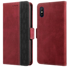Load image into Gallery viewer, Stitching Side-Magnetic RFID Leather Phone Case, For Xiaomi Redmi 9, For Xiaomi Redmi 9A, For Xiaomi Redmi 9C, For Xiaomi Redmi 9T, For Xiaomi Redmi Note 9 Pro 4G / 9S, For Xiaomi Redmi Note 9 / 10X, For Xiaomi Redmi Note 9T 5G                         ...