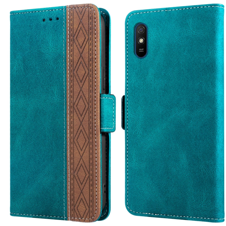 Stitching Side-Magnetic RFID Leather Phone Case, For Xiaomi Redmi 9, For Xiaomi Redmi 9A, For Xiaomi Redmi 9C, For Xiaomi Redmi 9T, For Xiaomi Redmi Note 9 Pro 4G / 9S, For Xiaomi Redmi Note 9 / 10X, For Xiaomi Redmi Note 9T 5G                         ...