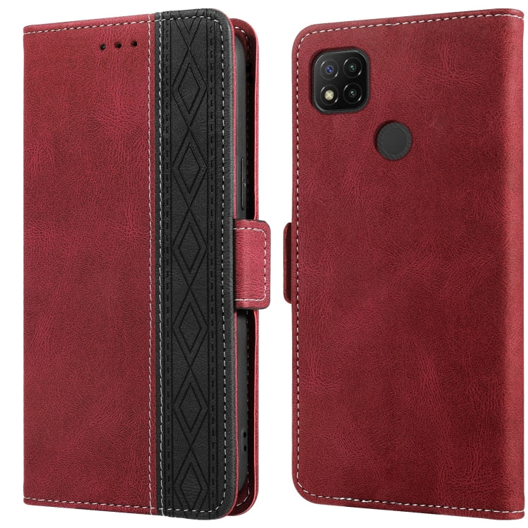 Stitching Side-Magnetic RFID Leather Phone Case, For Xiaomi Redmi 9, For Xiaomi Redmi 9A, For Xiaomi Redmi 9C, For Xiaomi Redmi 9T, For Xiaomi Redmi Note 9 Pro 4G / 9S, For Xiaomi Redmi Note 9 / 10X, For Xiaomi Redmi Note 9T 5G                         ...