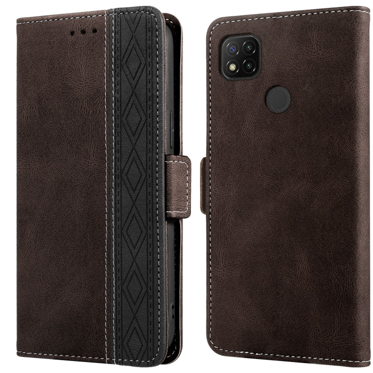 Stitching Side-Magnetic RFID Leather Phone Case, For Xiaomi Redmi 9, For Xiaomi Redmi 9A, For Xiaomi Redmi 9C, For Xiaomi Redmi 9T, For Xiaomi Redmi Note 9 Pro 4G / 9S, For Xiaomi Redmi Note 9 / 10X, For Xiaomi Redmi Note 9T 5G                         ...