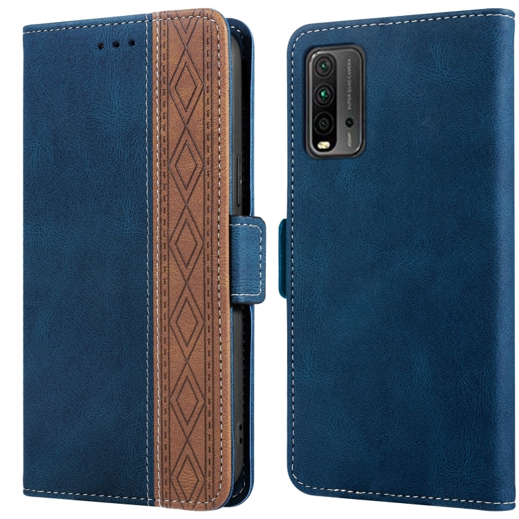 Stitching Side-Magnetic RFID Leather Phone Case, For Xiaomi Redmi 9, For Xiaomi Redmi 9A, For Xiaomi Redmi 9C, For Xiaomi Redmi 9T, For Xiaomi Redmi Note 9 Pro 4G / 9S, For Xiaomi Redmi Note 9 / 10X, For Xiaomi Redmi Note 9T 5G                         ...
