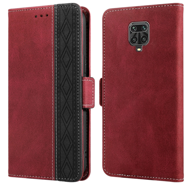 Stitching Side-Magnetic RFID Leather Phone Case, For Xiaomi Redmi 9, For Xiaomi Redmi 9A, For Xiaomi Redmi 9C, For Xiaomi Redmi 9T, For Xiaomi Redmi Note 9 Pro 4G / 9S, For Xiaomi Redmi Note 9 / 10X, For Xiaomi Redmi Note 9T 5G                         ...
