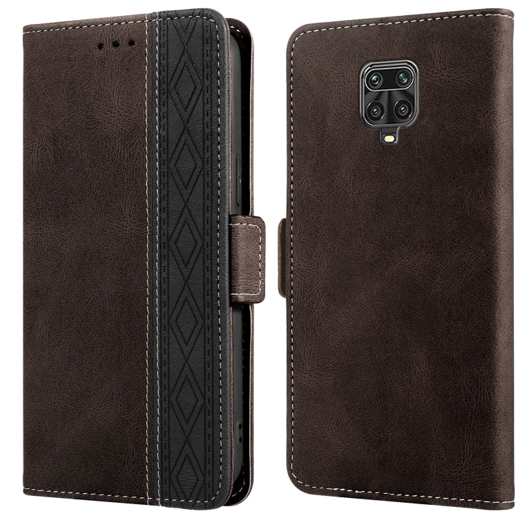 Stitching Side-Magnetic RFID Leather Phone Case, For Xiaomi Redmi 9, For Xiaomi Redmi 9A, For Xiaomi Redmi 9C, For Xiaomi Redmi 9T, For Xiaomi Redmi Note 9 Pro 4G / 9S, For Xiaomi Redmi Note 9 / 10X, For Xiaomi Redmi Note 9T 5G                         ...