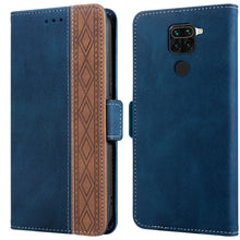 Load image into Gallery viewer, Stitching Side-Magnetic RFID Leather Phone Case, For Xiaomi Redmi 9, For Xiaomi Redmi 9A, For Xiaomi Redmi 9C, For Xiaomi Redmi 9T, For Xiaomi Redmi Note 9 Pro 4G / 9S, For Xiaomi Redmi Note 9 / 10X, For Xiaomi Redmi Note 9T 5G                         ...