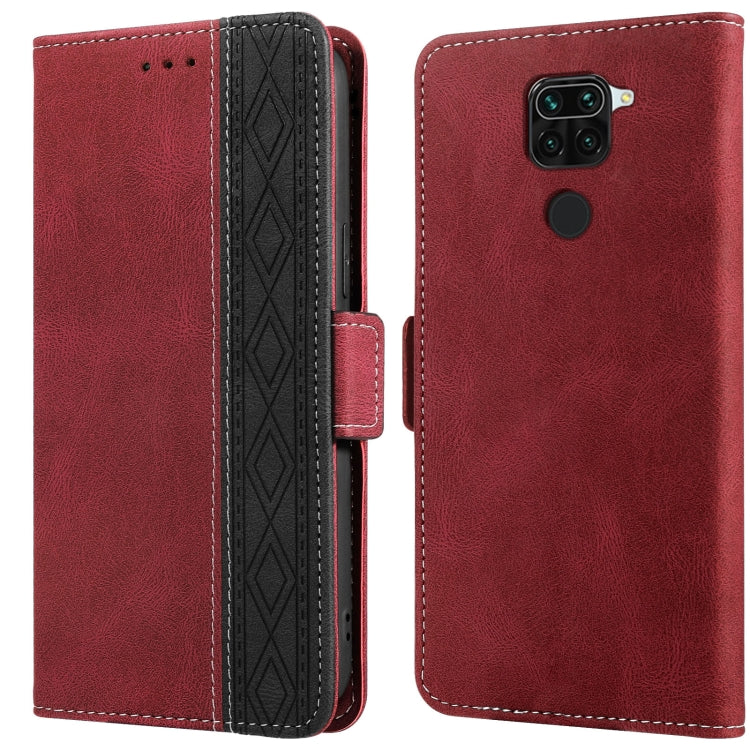 Stitching Side-Magnetic RFID Leather Phone Case, For Xiaomi Redmi 9, For Xiaomi Redmi 9A, For Xiaomi Redmi 9C, For Xiaomi Redmi 9T, For Xiaomi Redmi Note 9 Pro 4G / 9S, For Xiaomi Redmi Note 9 / 10X, For Xiaomi Redmi Note 9T 5G                         ...