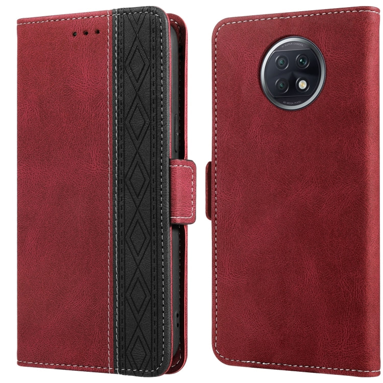 Stitching Side-Magnetic RFID Leather Phone Case, For Xiaomi Redmi 9, For Xiaomi Redmi 9A, For Xiaomi Redmi 9C, For Xiaomi Redmi 9T, For Xiaomi Redmi Note 9 Pro 4G / 9S, For Xiaomi Redmi Note 9 / 10X, For Xiaomi Redmi Note 9T 5G                         ...