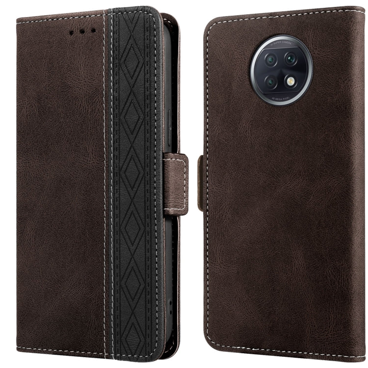 Stitching Side-Magnetic RFID Leather Phone Case, For Xiaomi Redmi 9, For Xiaomi Redmi 9A, For Xiaomi Redmi 9C, For Xiaomi Redmi 9T, For Xiaomi Redmi Note 9 Pro 4G / 9S, For Xiaomi Redmi Note 9 / 10X, For Xiaomi Redmi Note 9T 5G                         ...