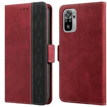 Load image into Gallery viewer, Stitching Side-Magnetic RFID Leather Phone Case, For Xiaomi Redmi 9, For Xiaomi Redmi 9A, For Xiaomi Redmi 9C, For Xiaomi Redmi 9T, For Xiaomi Redmi Note 9 Pro 4G / 9S, For Xiaomi Redmi Note 9 / 10X, For Xiaomi Redmi Note 9T 5G                         ...