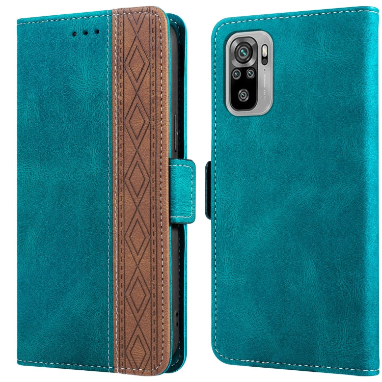 Stitching Side-Magnetic RFID Leather Phone Case, For Xiaomi Redmi 9, For Xiaomi Redmi 9A, For Xiaomi Redmi 9C, For Xiaomi Redmi 9T, For Xiaomi Redmi Note 9 Pro 4G / 9S, For Xiaomi Redmi Note 9 / 10X, For Xiaomi Redmi Note 9T 5G                         ...