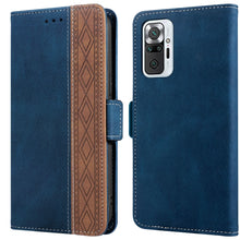 Load image into Gallery viewer, Stitching Side-Magnetic RFID Leather Phone Case, For Xiaomi Redmi 9, For Xiaomi Redmi 9A, For Xiaomi Redmi 9C, For Xiaomi Redmi 9T, For Xiaomi Redmi Note 9 Pro 4G / 9S, For Xiaomi Redmi Note 9 / 10X, For Xiaomi Redmi Note 9T 5G                         ...
