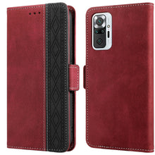 Load image into Gallery viewer, Stitching Side-Magnetic RFID Leather Phone Case, For Xiaomi Redmi 9, For Xiaomi Redmi 9A, For Xiaomi Redmi 9C, For Xiaomi Redmi 9T, For Xiaomi Redmi Note 9 Pro 4G / 9S, For Xiaomi Redmi Note 9 / 10X, For Xiaomi Redmi Note 9T 5G                         ...