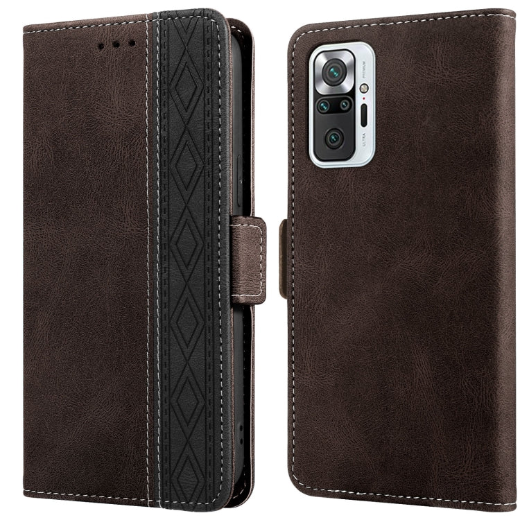 Stitching Side-Magnetic RFID Leather Phone Case, For Xiaomi Redmi 9, For Xiaomi Redmi 9A, For Xiaomi Redmi 9C, For Xiaomi Redmi 9T, For Xiaomi Redmi Note 9 Pro 4G / 9S, For Xiaomi Redmi Note 9 / 10X, For Xiaomi Redmi Note 9T 5G                         ...