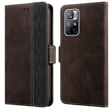 Load image into Gallery viewer, Stitching Side-Magnetic RFID Leather Phone Case, For Xiaomi Redmi 9, For Xiaomi Redmi 9A, For Xiaomi Redmi 9C, For Xiaomi Redmi 9T, For Xiaomi Redmi Note 9 Pro 4G / 9S, For Xiaomi Redmi Note 9 / 10X, For Xiaomi Redmi Note 9T 5G                         ...