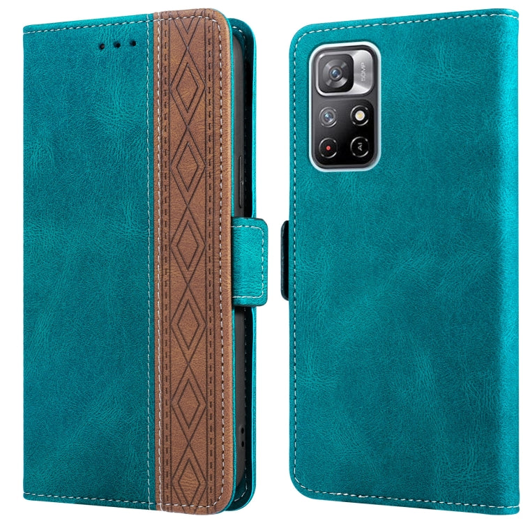 Stitching Side-Magnetic RFID Leather Phone Case, For Xiaomi Redmi 9, For Xiaomi Redmi 9A, For Xiaomi Redmi 9C, For Xiaomi Redmi 9T, For Xiaomi Redmi Note 9 Pro 4G / 9S, For Xiaomi Redmi Note 9 / 10X, For Xiaomi Redmi Note 9T 5G                         ...
